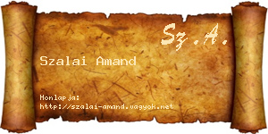 Szalai Amand névjegykártya