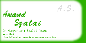 amand szalai business card